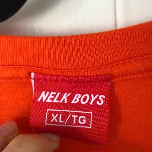 NELK BOYS Orange T-Shirt XL - Picture 2 of 5